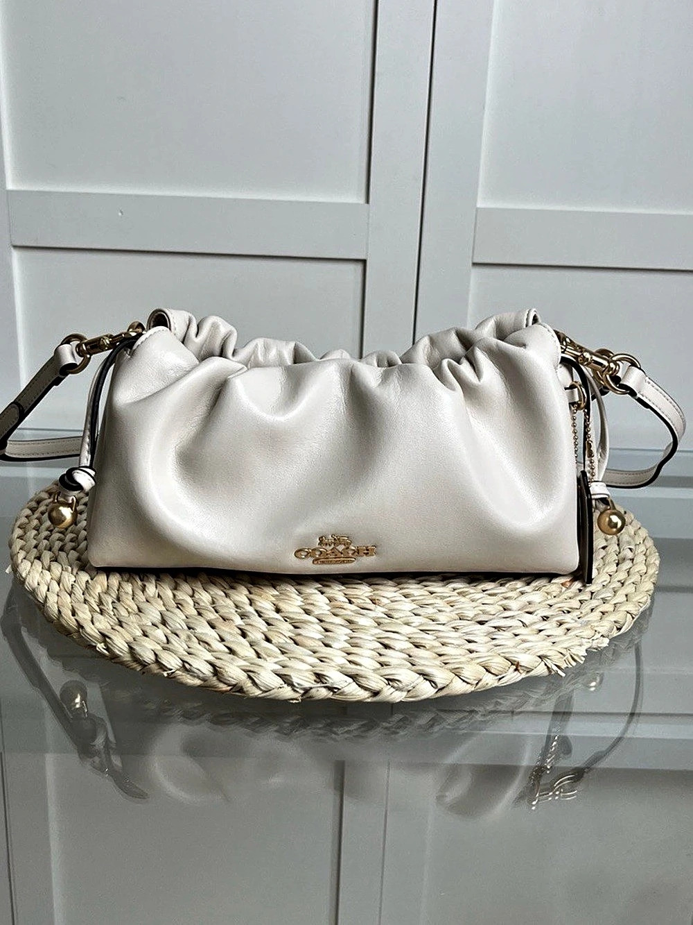 Coach Faye Shoulder Bag in White